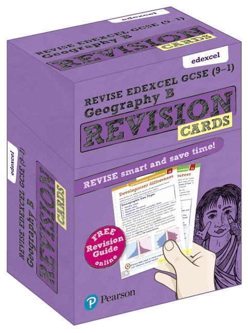 Cover: 9781292182414 | Pearson REVISE Edexcel GCSE Geography B Revision Cards (with free...