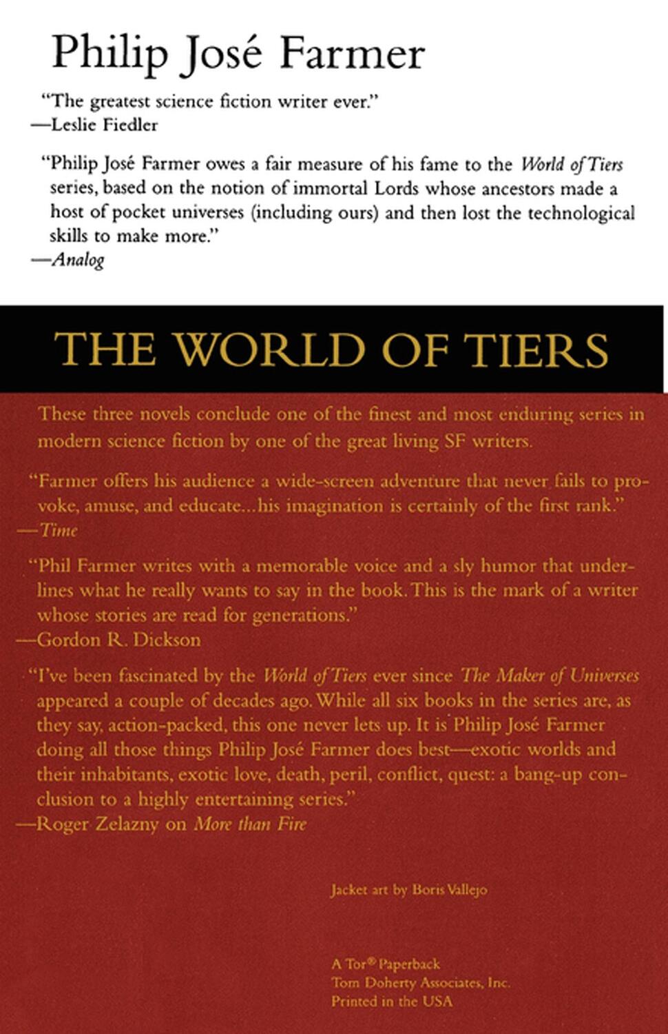 Rückseite: 9780312863777 | The World of Tiers | Volume Two | Philip Jose Farmer | Taschenbuch