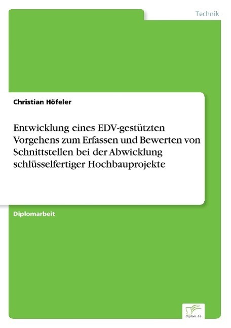 Cover: 9783838662633 | Entwicklung eines EDV-gestützten Vorgehens zum Erfassen und...