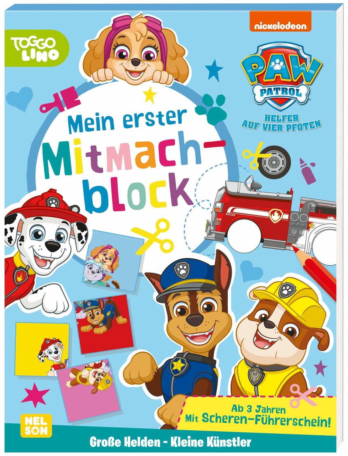Cover: 9783845122403 | PAW Patrol: Große Helden - Kleine Künstler: Mein erster Mitmachblock