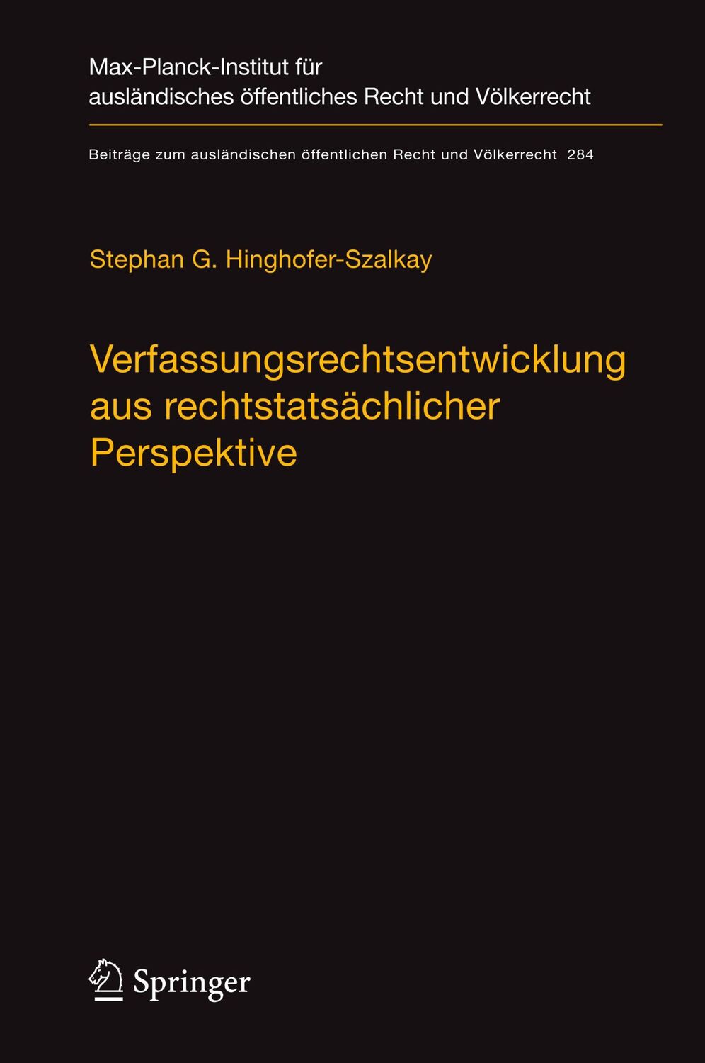 Cover: 9783662589168 | Verfassungsrechtsentwicklung aus rechtstatsächlicher Perspektive