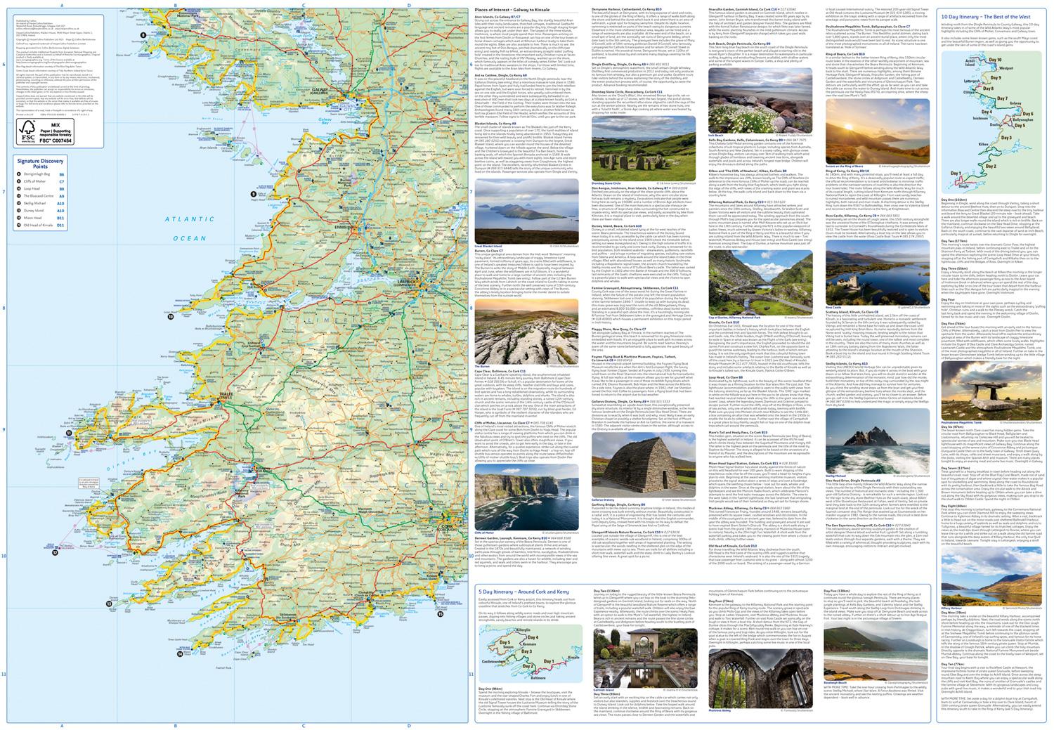 Bild: 9780008580001 | Wild Atlantic Way Pocket Map | Collins Maps | (Land-)Karte | Englisch