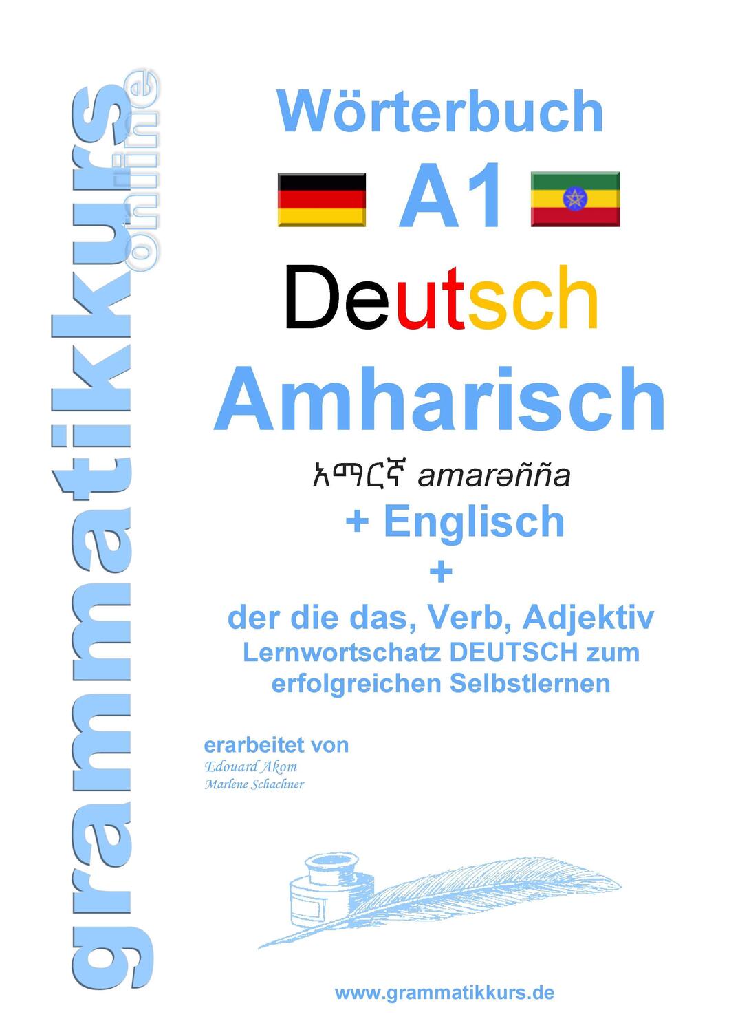 Cover: 9783738647419 | Wörterbuch Deutsch - Amharisch - Englisch Niveau A1 | Taschenbuch