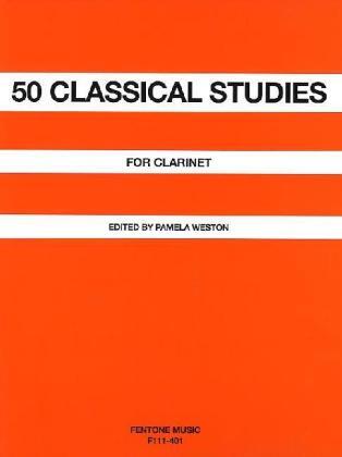 Cover: 9790230001113 | 50 Classical Studies | for Clarinet | Fentone Music