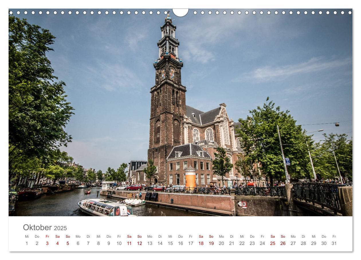 Bild: 9783435437528 | Amsterdam - Wasserstraßen und Grachten (Wandkalender 2025 DIN A3...