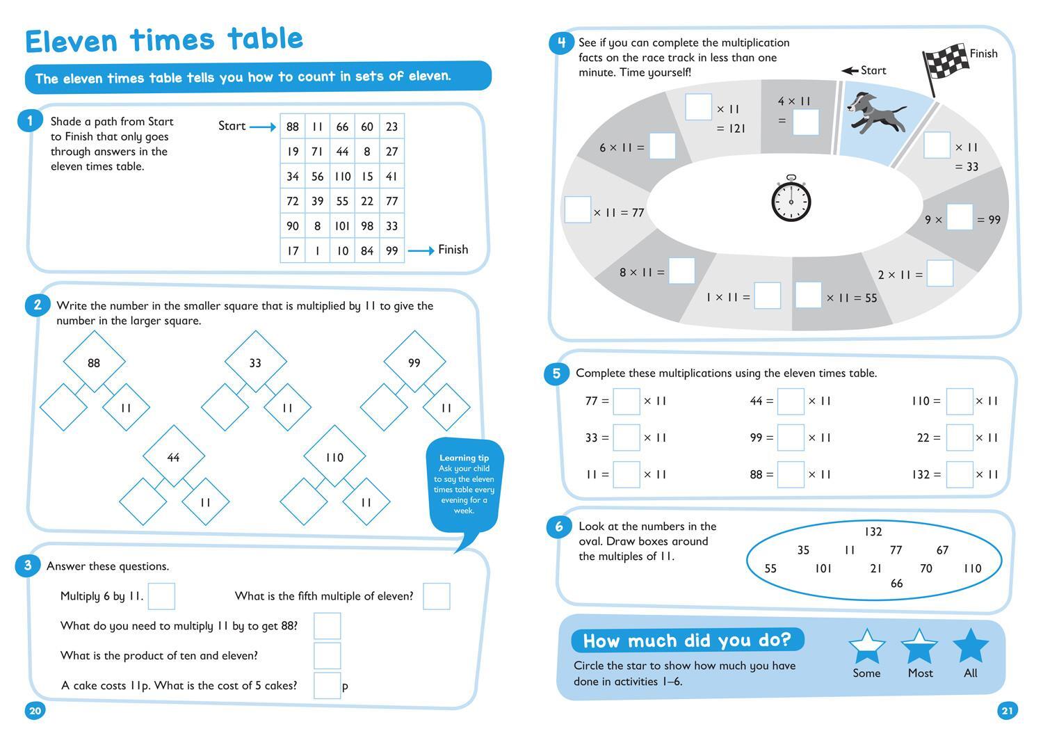Bild: 9780008151492 | Times Tables Bumper Book Ages 7-11 | Collins Easy Learning | Buch