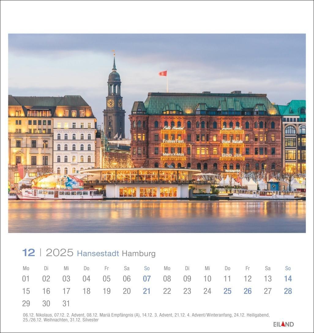 Bild: 9783964023261 | Hansestadt Hamburg Postkartenkalender 2025 | Eiland | Kalender | 13 S.