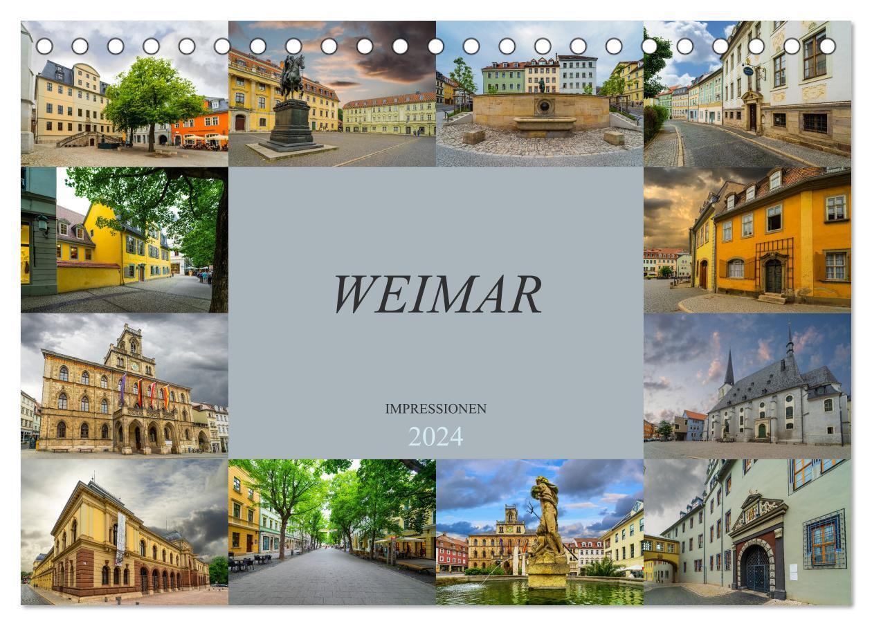 Cover: 9783383102936 | Weimar Impressionen (Tischkalender 2024 DIN A5 quer), CALVENDO...