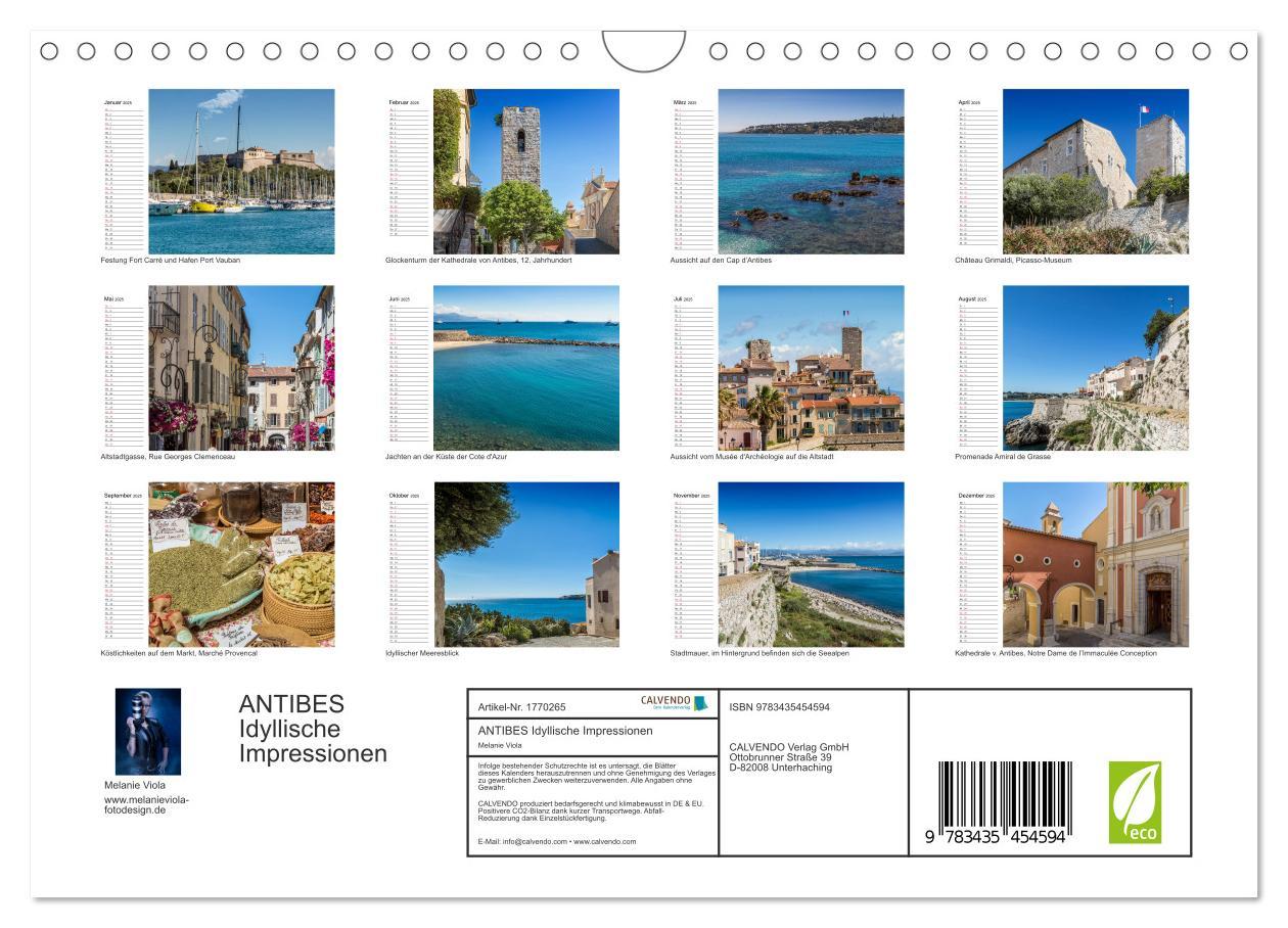 Bild: 9783435454594 | ANTIBES Idyllische Impressionen (Wandkalender 2025 DIN A4 quer),...