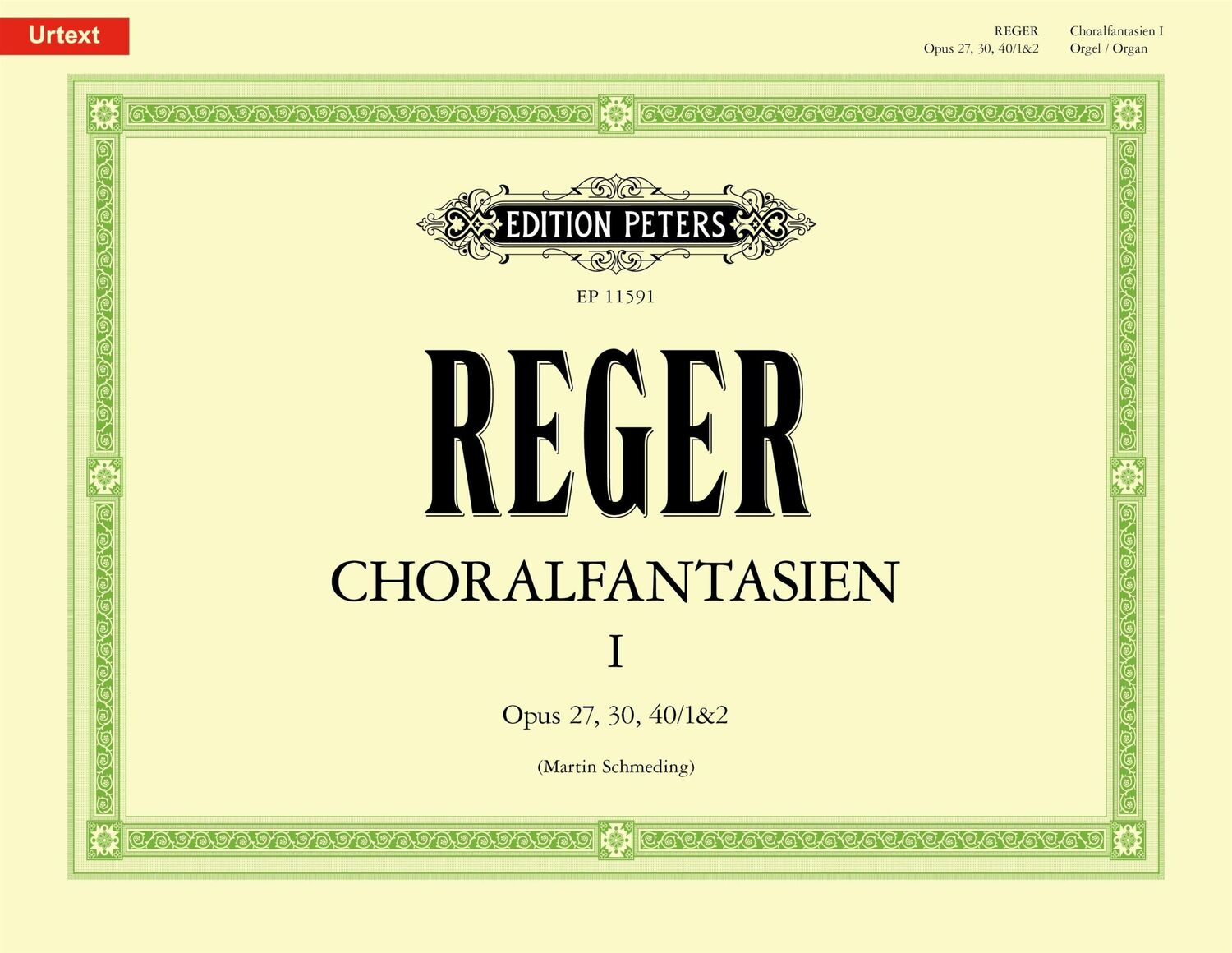 Cover: 9790014135119 | Choralfantasien für Orgel Band 1: op. 27, 30, 40/1&amp;2 | Max Reger