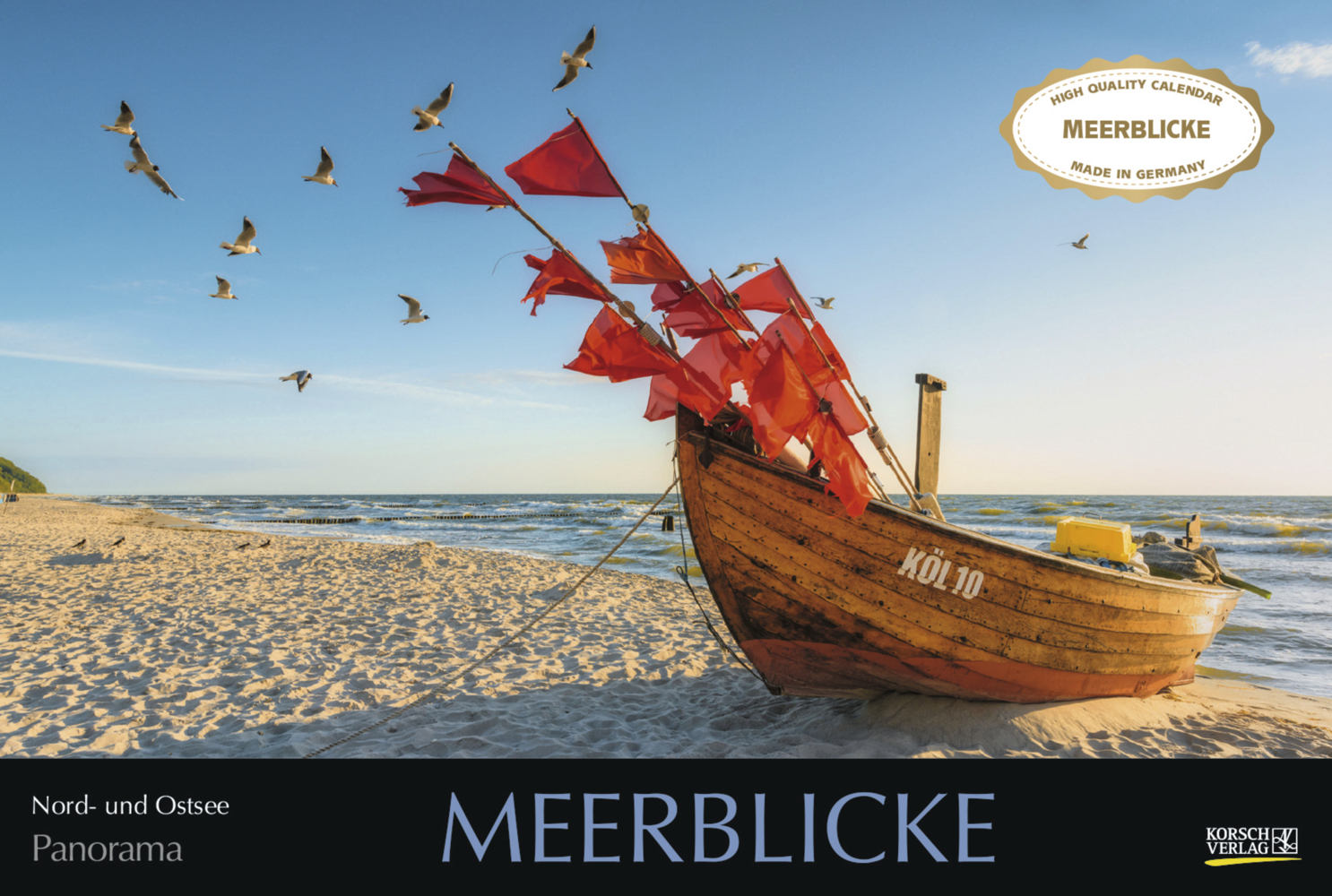 Cover: 9783731868729 | Meerblicke - Nord- und Ostsee 2024 | Korsch Verlag | Kalender | 14 S.