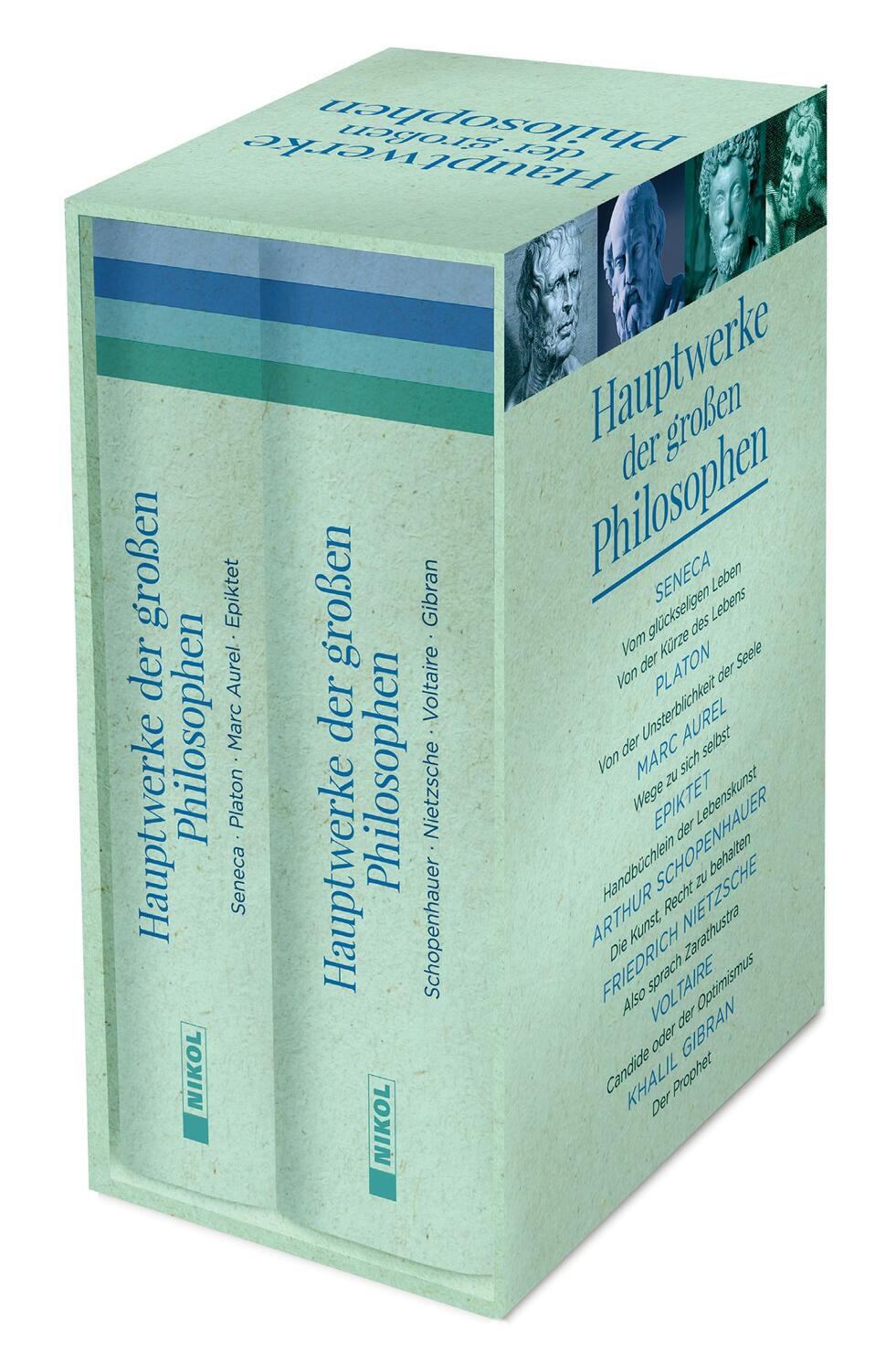 Cover: 9783868205954 | Hauptwerke der großen Philosophen | 2 Bände im Schuber | Buch | 2020