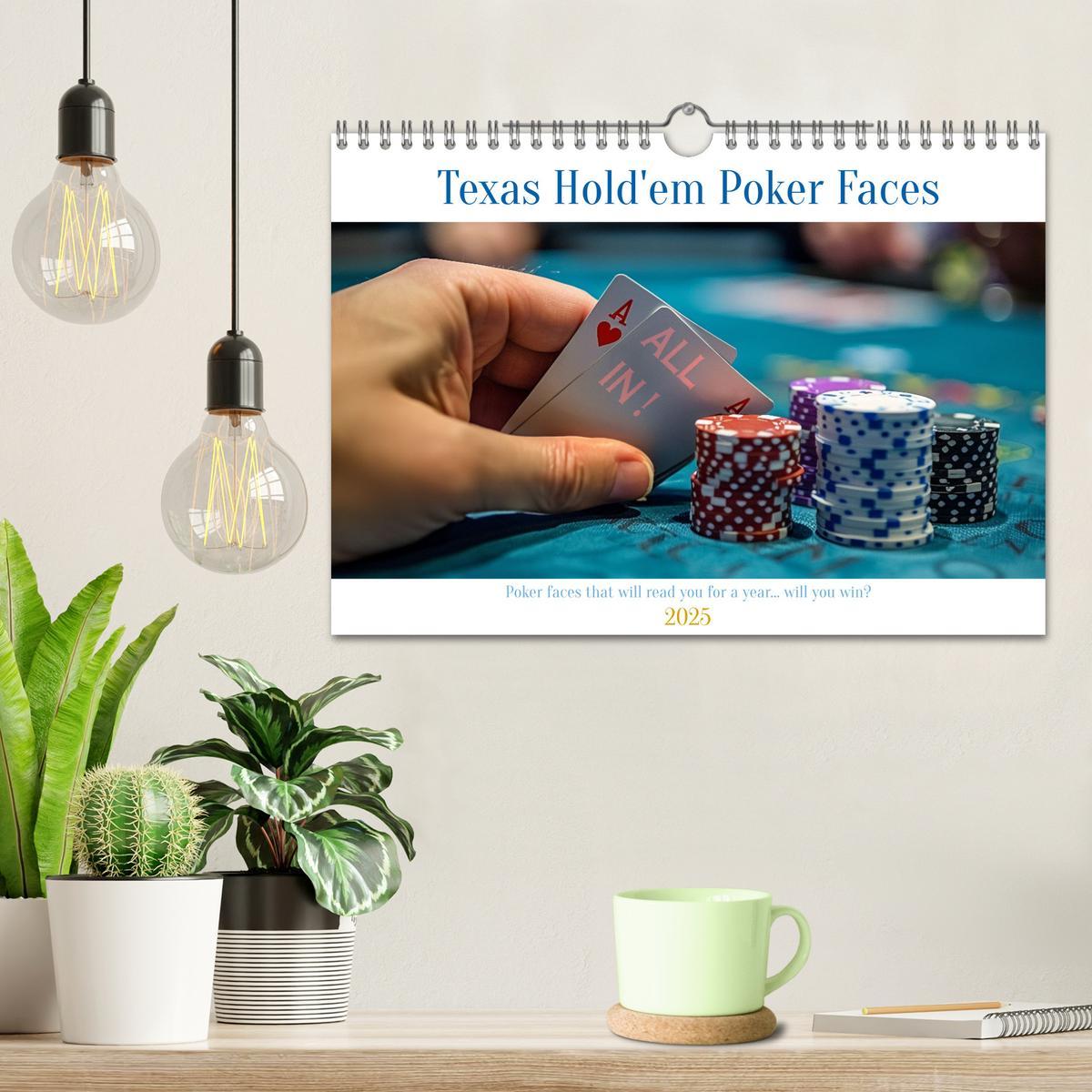 Bild: 9781325977871 | Texas Hold'em Poker Faces (Wall Calendar 2025 DIN A4 landscape),...