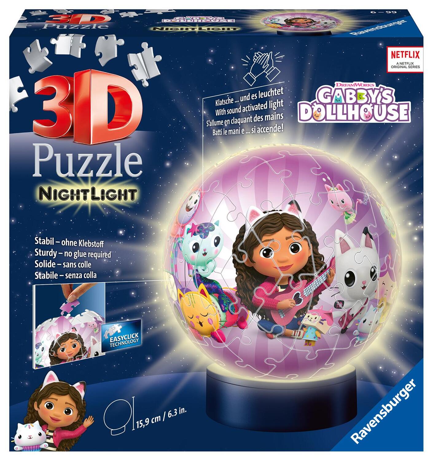 Cover: 4005556115754 | Ravensburger 3D Puzzle 11575 - Nachtlicht Puzzle-Ball Gabby's...
