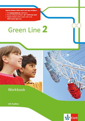 Cover: 9783128342252 | Green Line 2 | Workbook + Audios Klasse 6 | Harper | Bundle | Deutsch