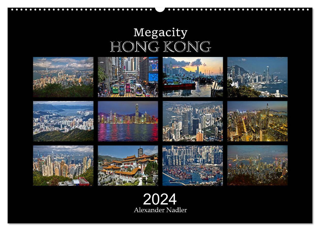 Cover: 9783675812581 | Megacity Hong Kong (Wandkalender 2024 DIN A2 quer), CALVENDO...