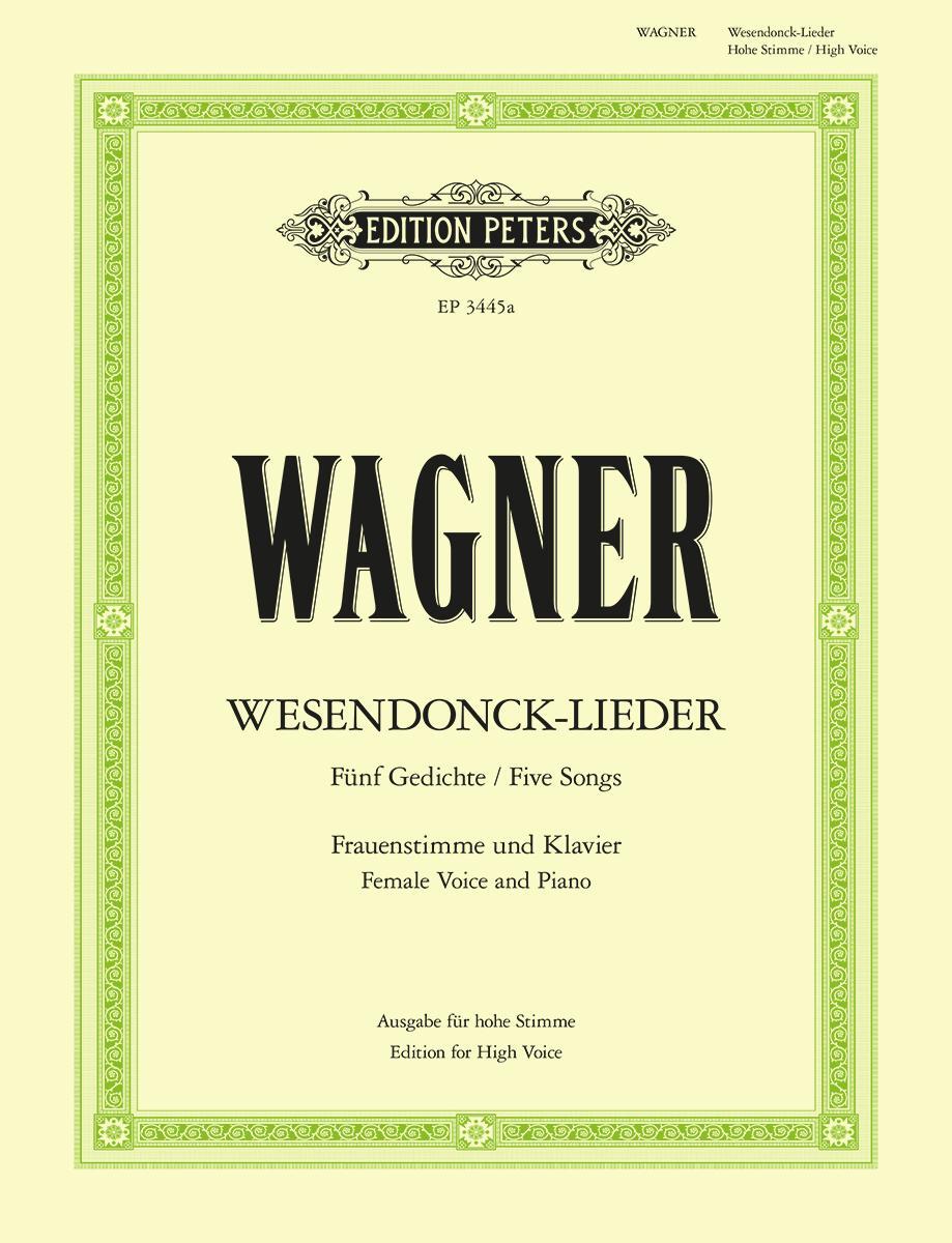 Cover: 9790014016203 | Wesendonck-Lieder -- 5 Songs for Female Voice and Piano (High...