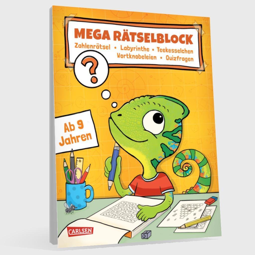 Bild: 9783551192059 | Rätseln für Kinder ab 8: Mega Rätselblock - Zahlenrätsel,...