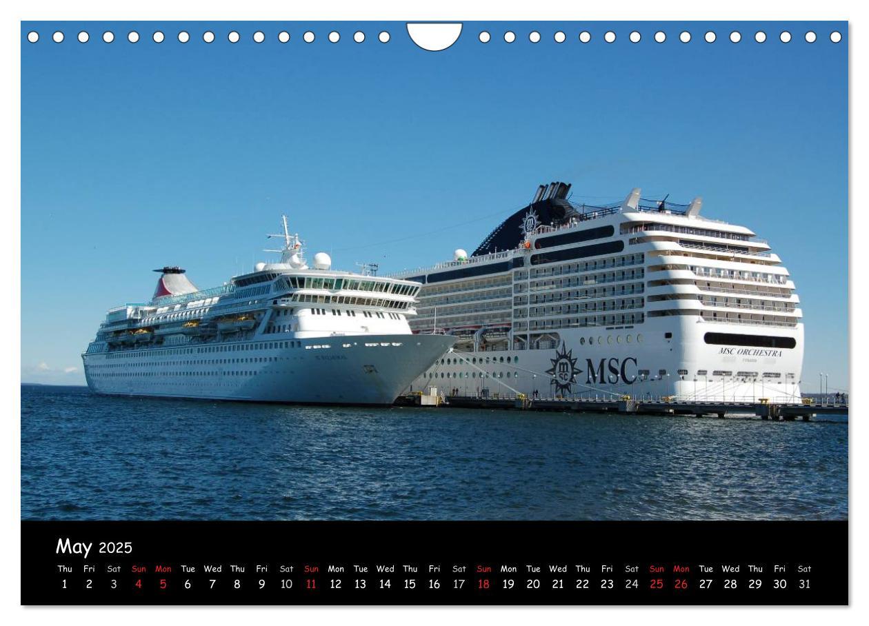 Bild: 9781325991181 | Cruise ships around the world (Wall Calendar 2025 DIN A4...