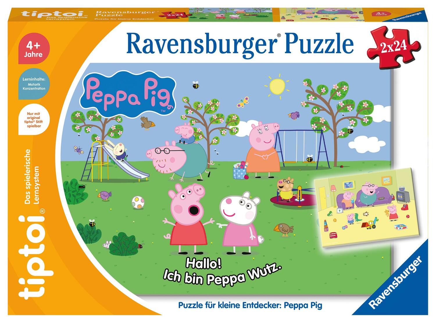 Cover: 4005556001637 | Ravensburger tiptoi Puzzle 00163 Puzzle für kleine Entdecker: Peppa...