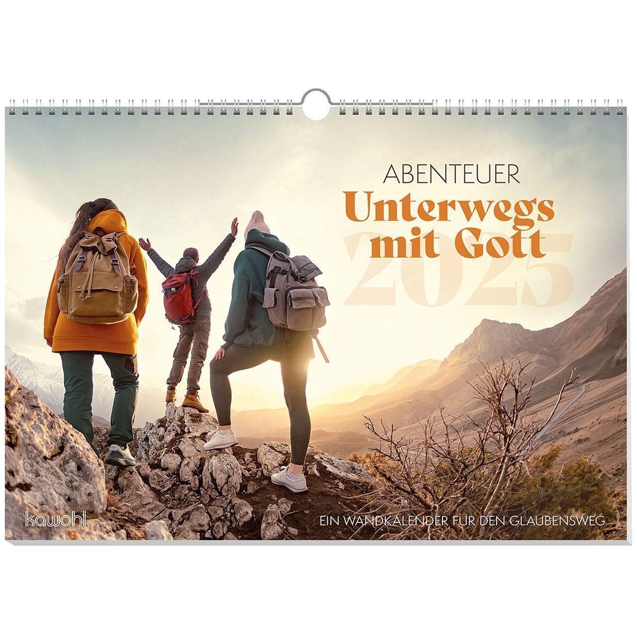 Cover: 9783754866054 | Abenteuer - Unterwegs mit Gott | Ein Wandkalender für den Glaubensweg