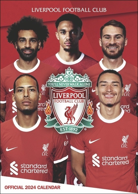 Cover: 9783840196607 | Liverpool Posterkalender 2024. Fußball-Posterkalender mit den...