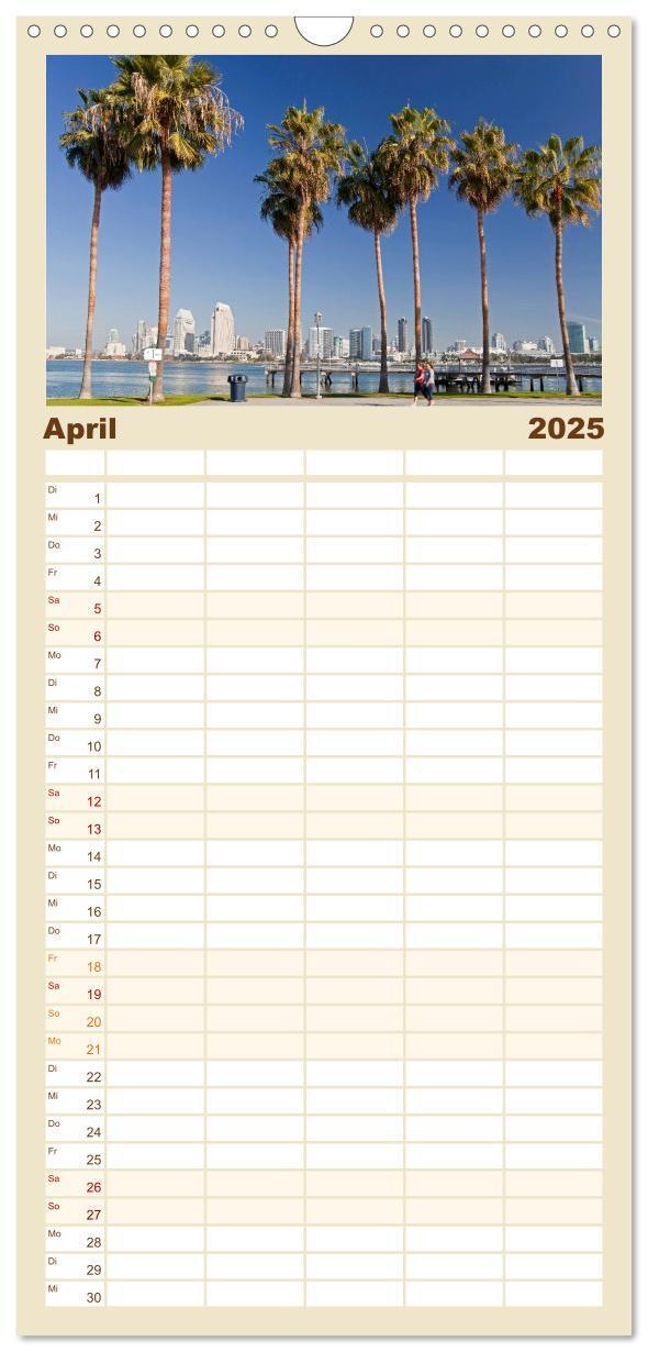 Bild: 9783457126622 | Familienplaner 2025 - Kalifornien USA mit 5 Spalten (Wandkalender,...