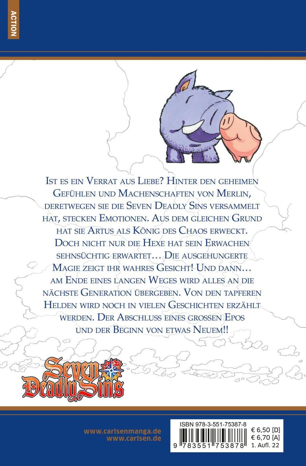 Rückseite: 9783551753878 | Seven Deadly Sins 41 | Mittelalterliche Fantasy-Action mit Witz | Buch