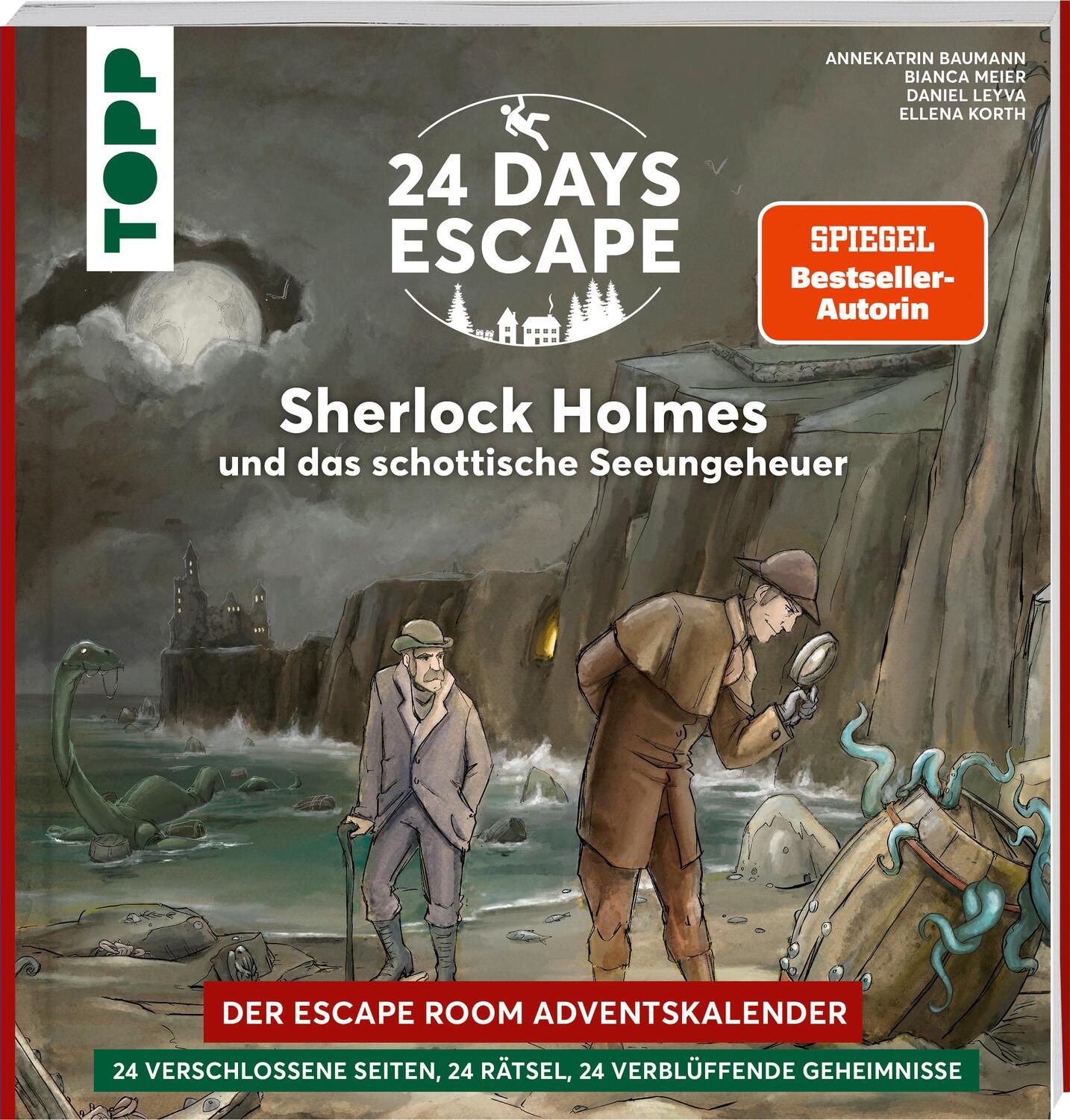Cover: 9783735851499 | 24 DAYS ESCAPE - Der Escape Room Adventskalender: Sherlock Holmes...