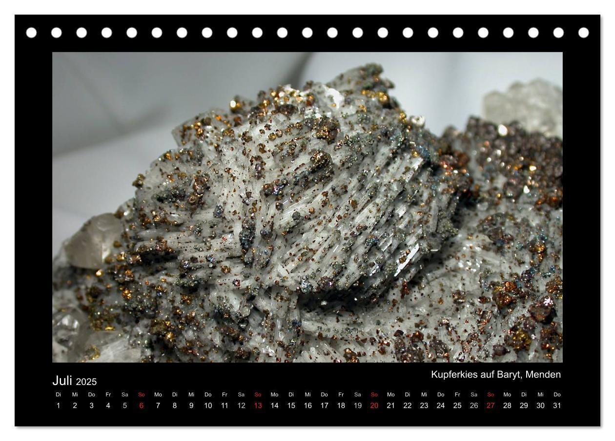 Bild: 9783435768042 | Mineralien aus dem Sauerland (Tischkalender 2025 DIN A5 quer),...