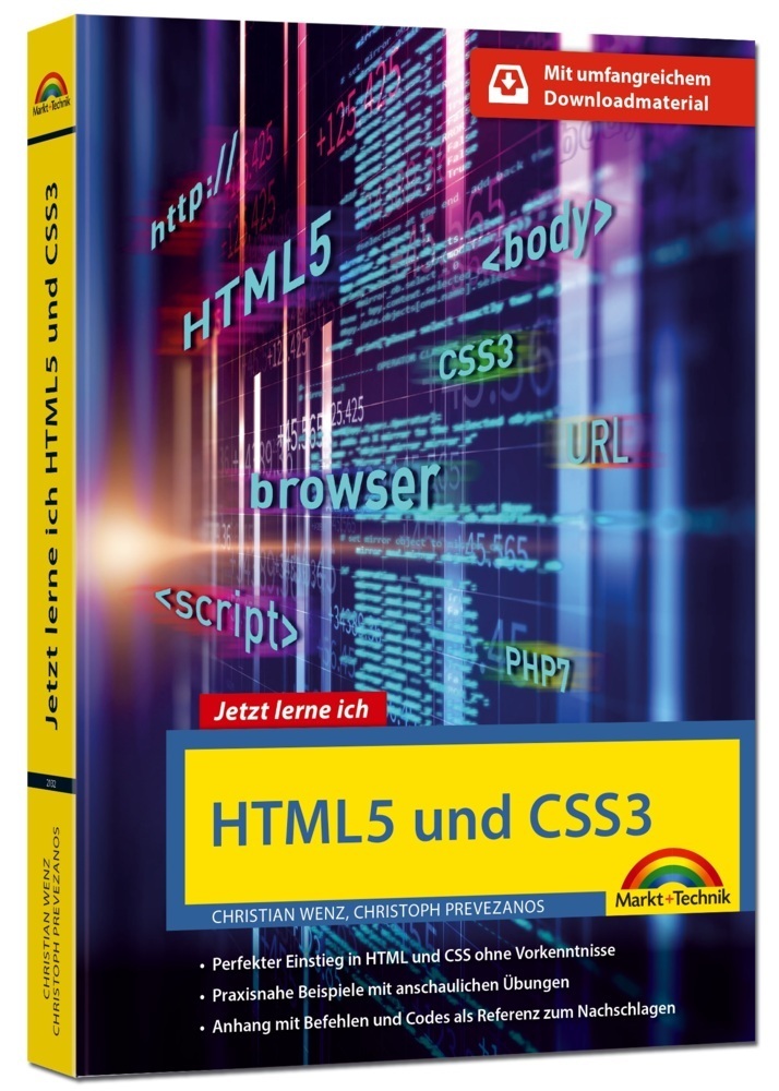 Cover: 9783959821322 | Jetzt lerne ich HTML5 und CSS3 | Christian Wenz (u. a.) | Taschenbuch