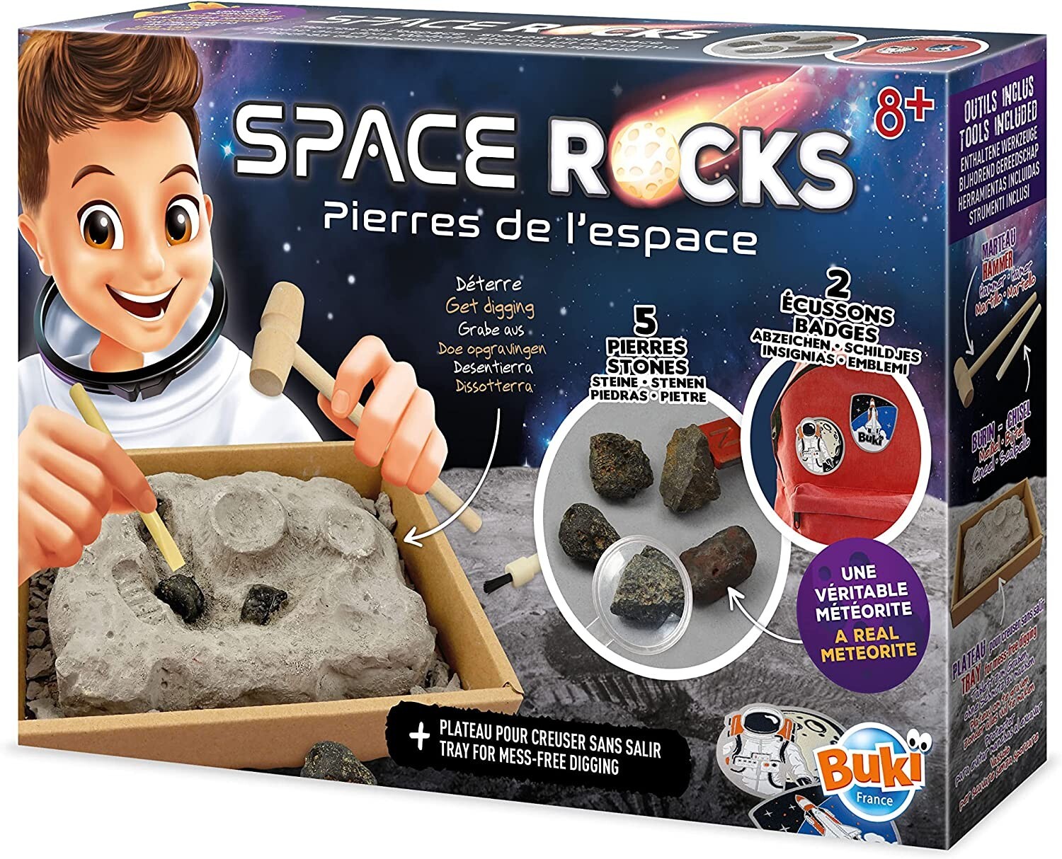 Cover: 3700802104858 | Buki 442 - Space Rocks, Steine aus dem Weltall, Experimentierkasten