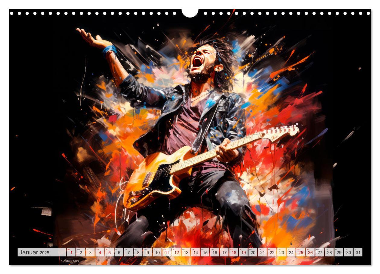 Bild: 9783383851841 | ROCK Spüre die grenzenlose Power (Wandkalender 2025 DIN A3 quer),...