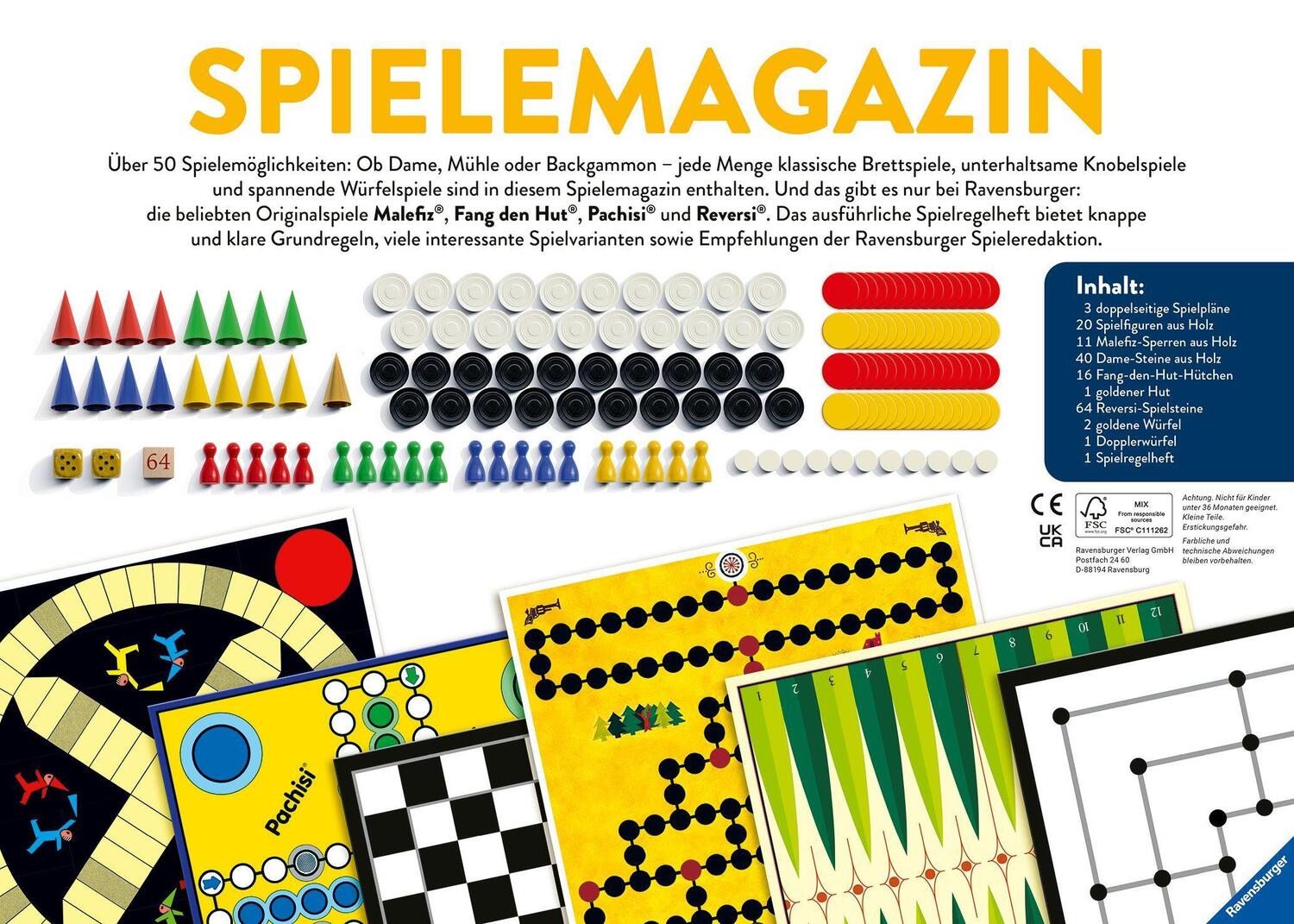 Bild: 4005556272952 | Ravensburger 27295 - Spiele Magazin, Spielesammlung mit vielen...