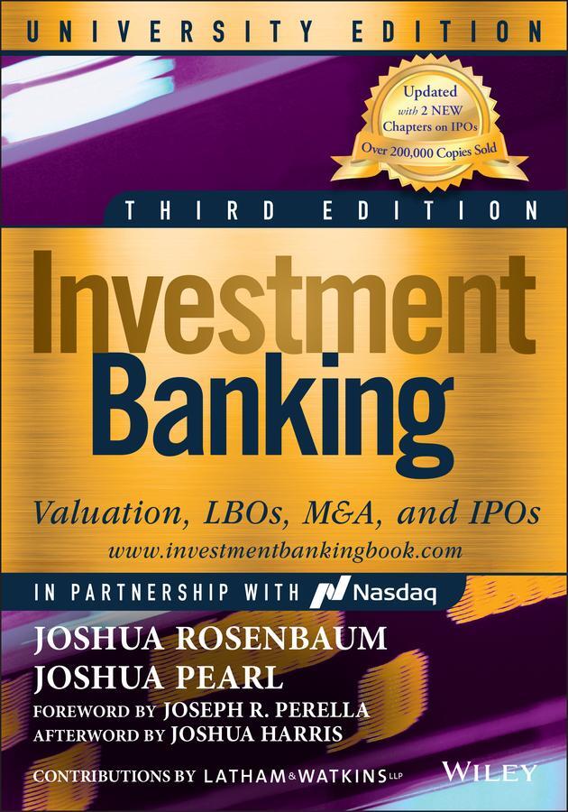 Cover: 9781119823377 | Investment Banking | Joshua Rosenbaum (u. a.) | Taschenbuch | 576 S.
