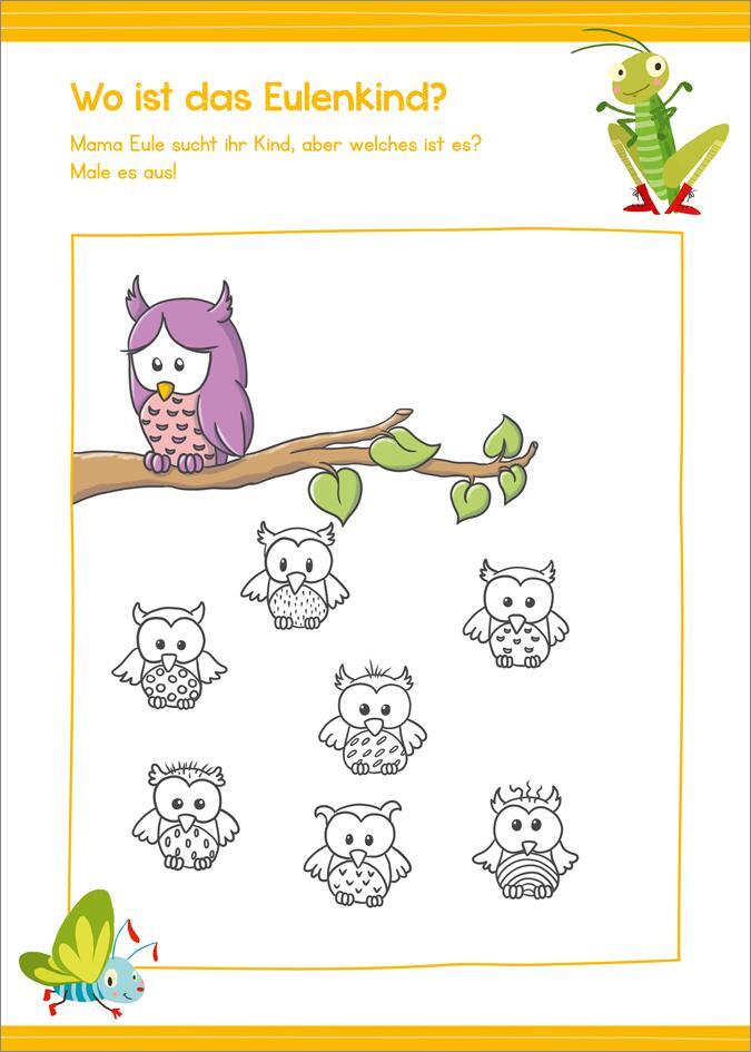Bild: 9783788640675 | Malen und Rätseln für Kindergartenkinder (Orange) | Tessloff Verlag