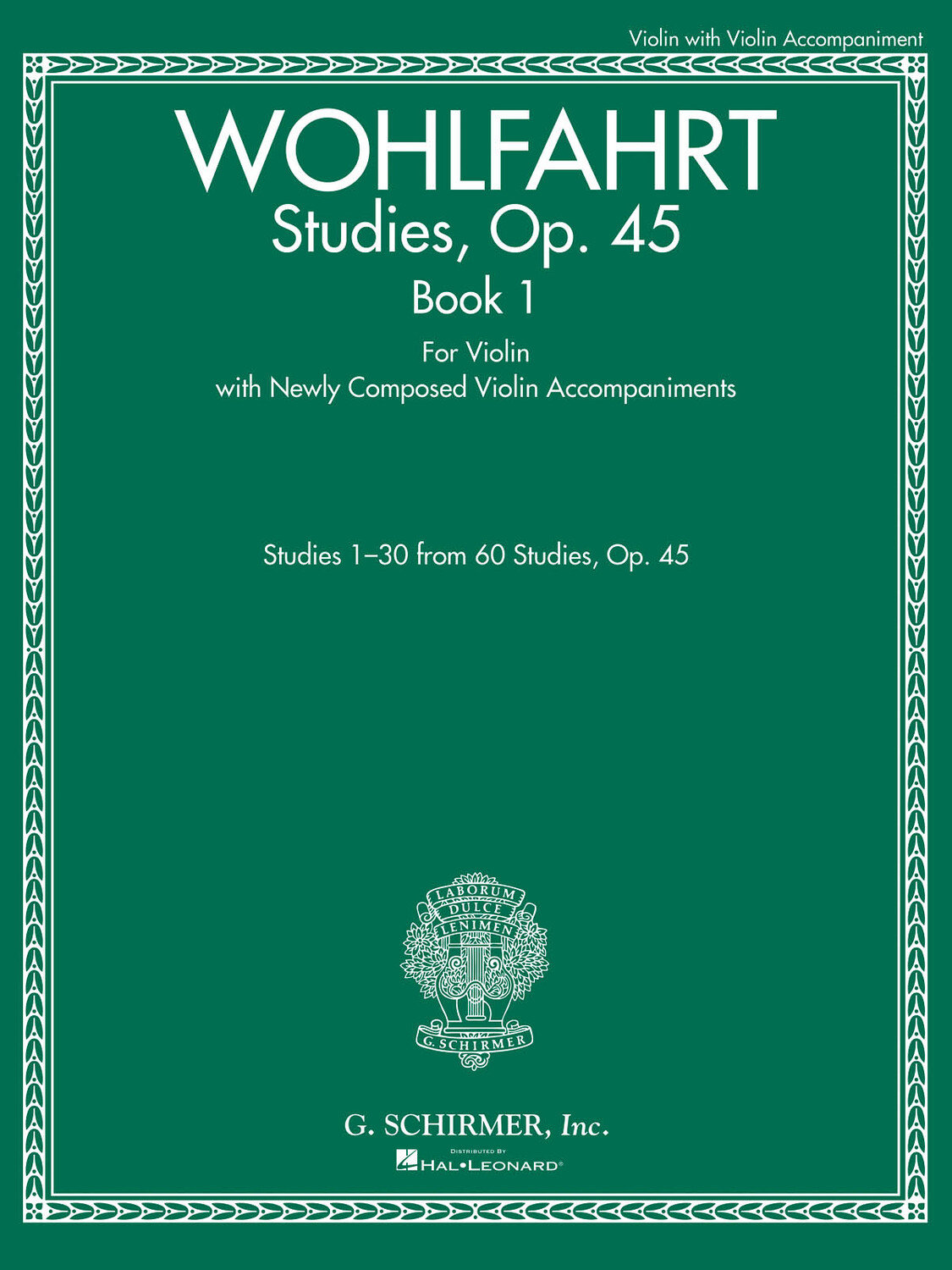 Cover: 888680035471 | Studies, Op. 45 - Book I | Franz Wohlfahrt | String | 2015