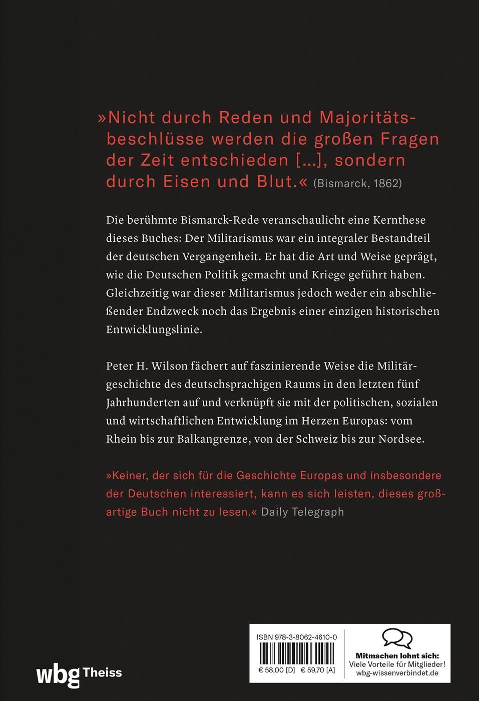 Rückseite: 9783806246100 | Eisen und Blut | Die Geschichte der deutschsprachigen Länder seit 1500