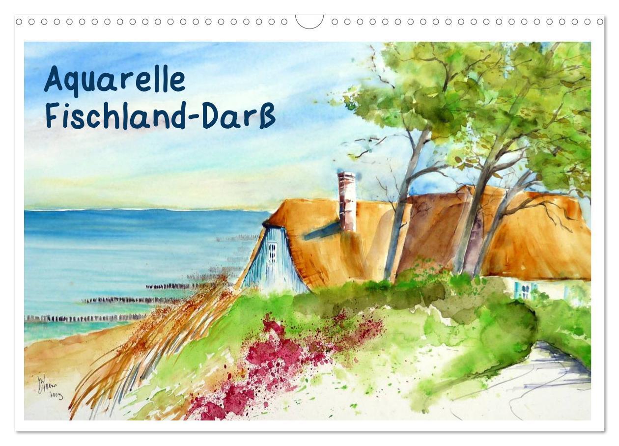 Cover: 9783383607905 | Aquarelle - Fischland-Darß (Wandkalender 2024 DIN A3 quer),...