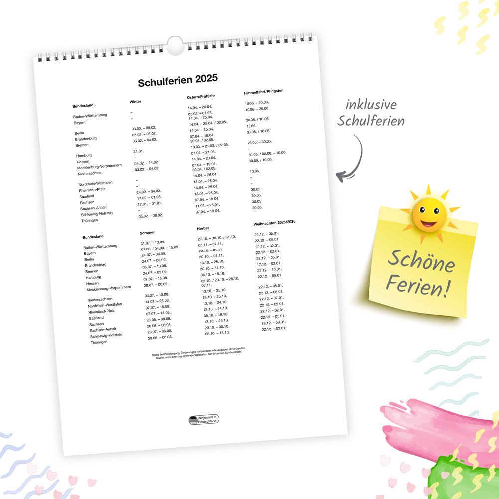 Bild: 9783988022301 | Trötsch Großbildkalender XL Familenplaner 2025 mit 6 Spalten | 24 S.