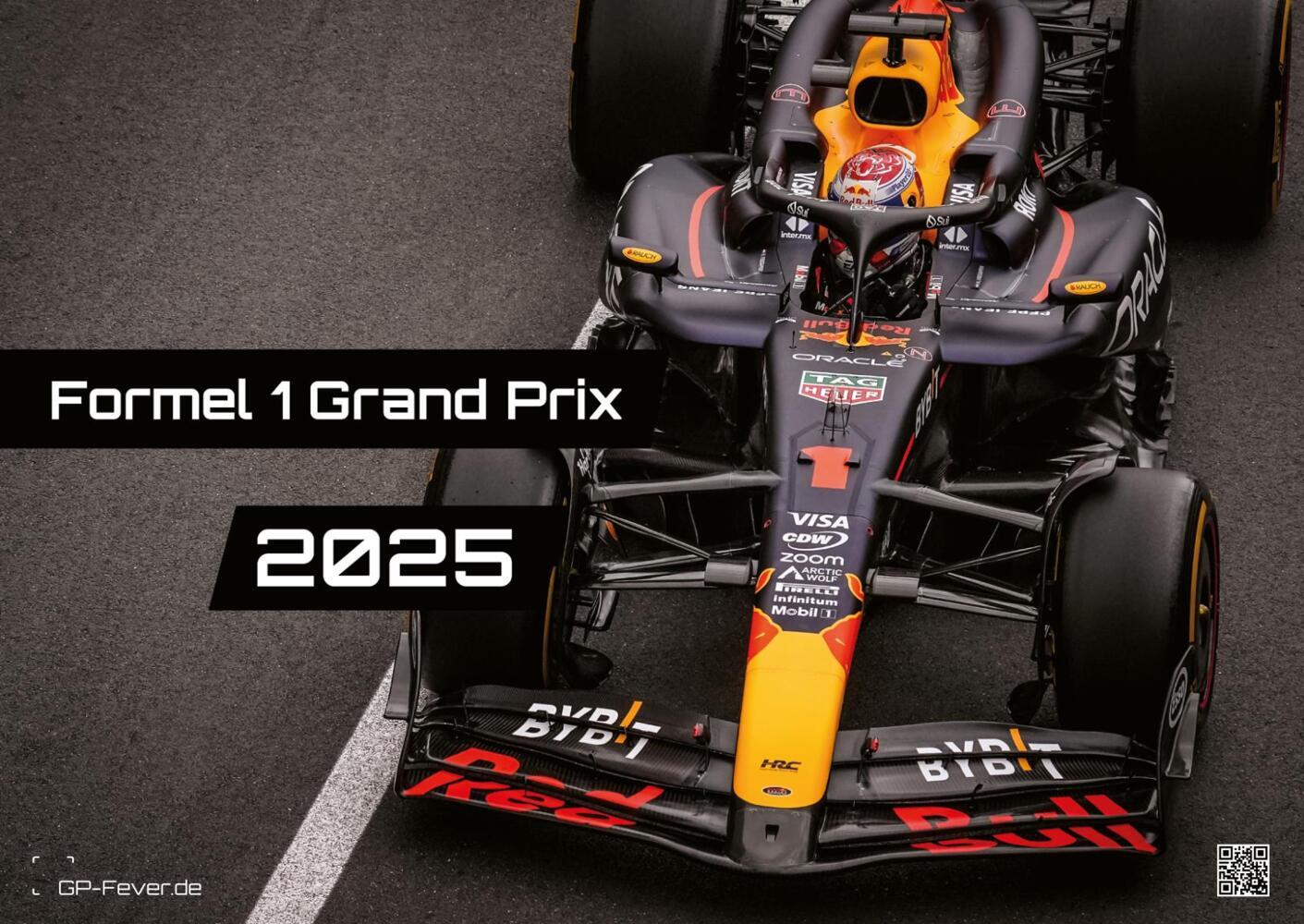 Cover: 9783986733964 | Formel 1 - Grand Prix - 2025 - F1 Kalender DIN A2 | GP-Fever.de | 2025