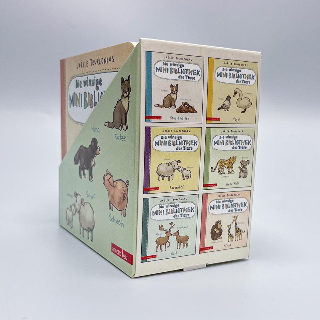 Bild: 9783219120332 | Die winzige Mini-Bibliothek der Tiere: 6 Mini-Pappbilderbücher im...