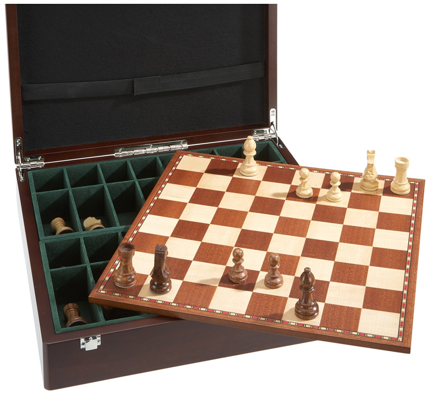 Cover: 4014156025042 | Philos 2504 - Schachset Exklusiv, Schachfiguren in Figurenbox mit...