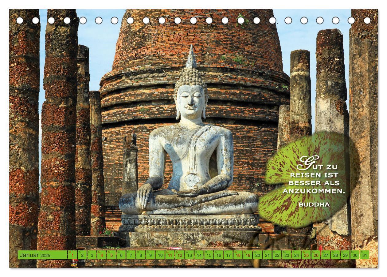 Bild: 9783383795107 | Buddhas Worte - Der Weg zur Achtsamkeit (Tischkalender 2025 DIN A5...