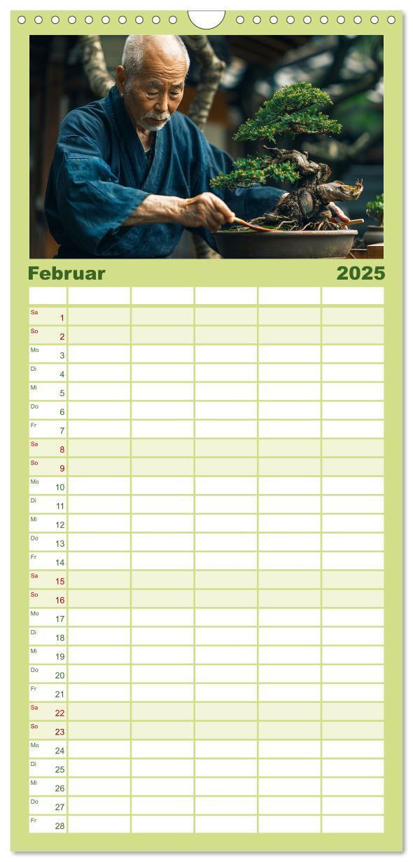 Bild: 9783457153901 | Familienplaner 2025 - Bonsai meditativ mit 5 Spalten (Wandkalender,...