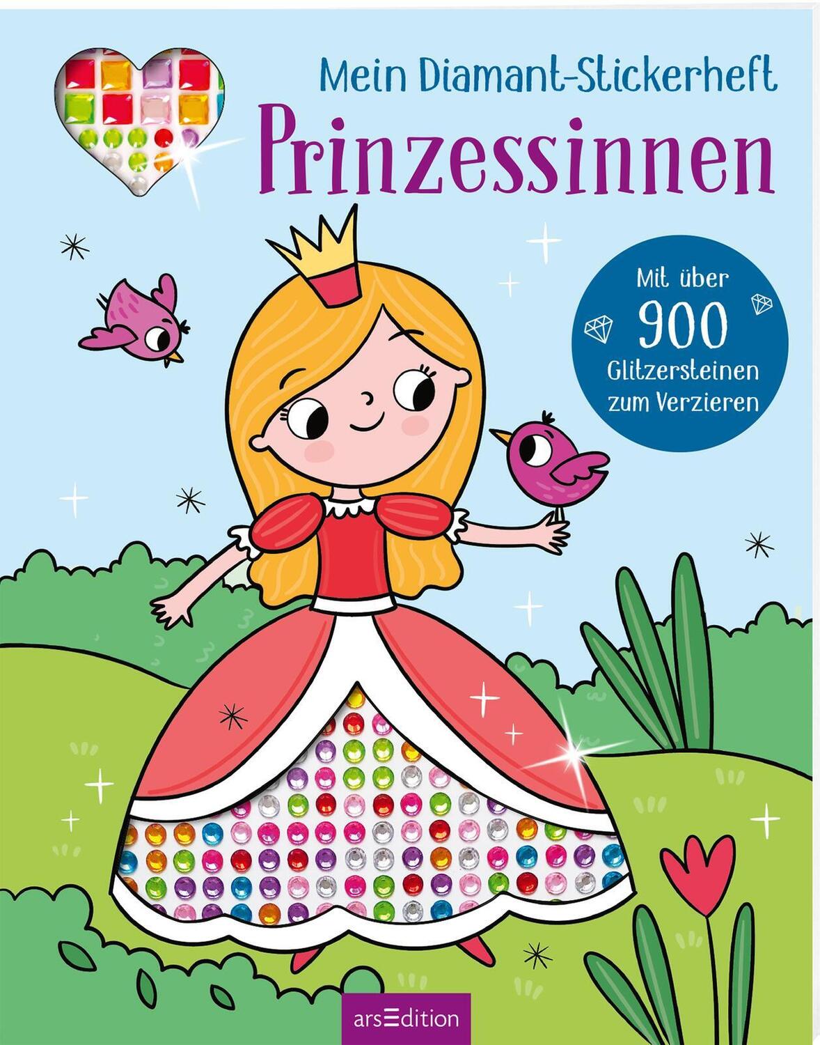 Cover: 9783845858784 | Mein Diamant-Stickerheft - Prinzessinnen | Sarah Wade | Taschenbuch