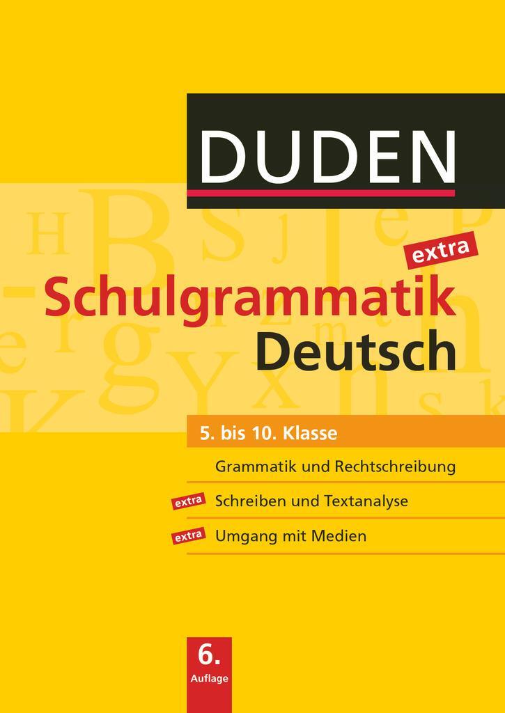 Cover: 9783835560628 | Duden Schulgrammatik extra 5.-10. Schuljahr - Deutsch | Taschenbuch