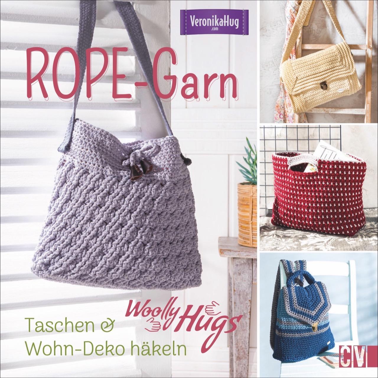 Cover: 9783841065544 | Woolly Hugs Rope-Garn | Taschen &amp; Wohn-Deko häkeln | Veronika Hug