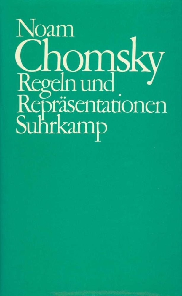 Cover: 9783518565629 | Regeln und Repräsentationen | Noam Chomsky | Buch | Suhrkamp