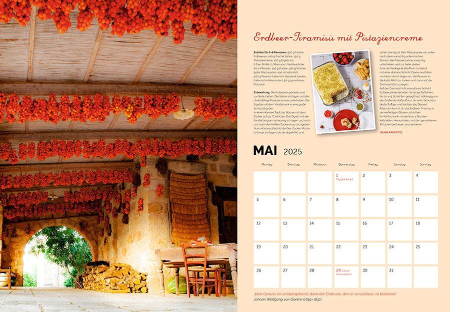 Bild: 9783966649100 | Amore per Gusto-Kalender 2025 Kalender Italien | Stefania Lettini